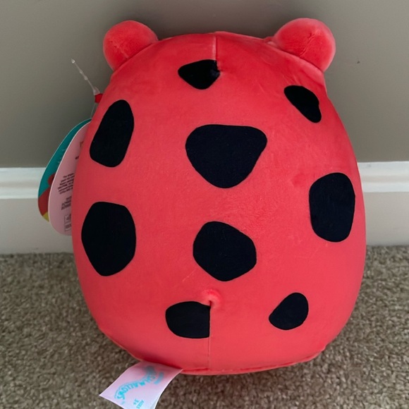 NWT ORIGINAL SQUISHMALLOWS Plush 8”Obu the Frog Red Yellow & Black - Picture 2 of 3